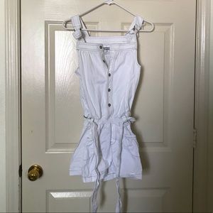 White Levi Overalls
